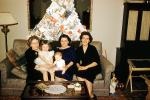 Woman, Grandaughter, Grandmother, Smiles, Couch, Coffee Table, Lamp, 1940s, PORV22P04_10