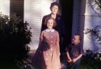 Granmother, Grandaughter, smiles, redhead, girl, woman, boy, 1950s, PORV24P06_05
