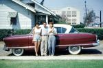 Car, Driveway, whitewall tires, man, women, Cars, vehicles, 1950s, PORV25P01_19