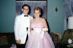 Bernie & Carol, Prom night, bouffant hairdo, suit, man, male, female, girl, May 1960, 1960s, PORV25P06_08