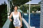 One piece bathing suit, woman, June 1964, 1960s, PORV25P07_03
