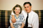 Wife, Husband, smiles, tie, necklace, 1940s, PORV25P10_12