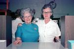 Alice, Women, friends, clock, cateye glasses, Temple Dentai Clinic, 1950s, PORV25P11_09
