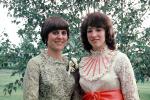 Women, female, formal dress, backyard, 1975, PORV25P12_17
