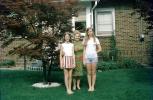 Mother, Daughters, shorts, home, house, 1950s, PORV26P10_11
