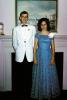 Prom NIght, Couple, Corsage, flower, gardenia, dress, bow tie, formal jacket, 1950s, PORV26P12_11