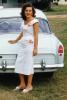 Lady, Woman, Dress, Ford Consul, Mini Car, 1950s, PORV26P12_17B