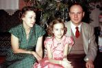 Christmas Day, Father, Mother, Daughter, Family, 1940s, PORV26P13_17