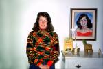 Woman, self portrait Painting, 1970s