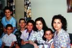 Group, Family, Girls, Boys, Teens, smiles, smiling, 1950s