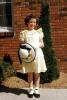 Dress and Hat, shoes, socks, Girl, smiles, tween, preteen, 1960s, PORV27P02_07