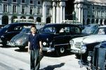 Boy, cars, 1940s