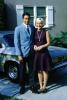 Chevy Corvair, Couple, Man, Woman, dress, 1950s