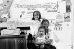 Smiling Girls, African American, computer, classroom, 1960s, PORV28P09_17