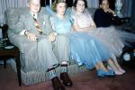 girls, boys, formal suit, sofa, couch, 1940s