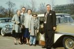 Women, Men, suits, Family, Cars, Automobile, Vehicle, 1950s, PORV29P11_06