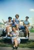 Women, group, car, autombile, 1940s, PORV29P12_11