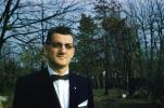 Man with Glasses, bow tie, 1940s, PORV30P01_04
