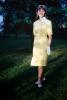 Pretty Lady in a formal dress, 1960s, PORV30P03_05