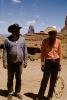 Native American Indians, cowboy hats, Monument Valley, PORV30P04_10