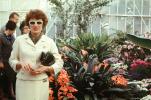 Woman in the San Francisco Conservatory of Flowers, 1960s, PORV30P06_15