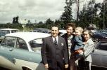 Family, Cars, smiles, 1950s, PORV30P07_07