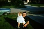 Father with Toddler Girl, 1960s, PORV30P07_12