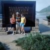 Mother, Father, Daughter, Allegheny Reservoir Overlook, dam