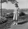 Girl in Formal Dress, hat, gloves, shoes, 1940s, PORV30P10_19