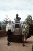 Will Rogers Shrine, bust, statue, Man, Woman