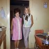 Mother with Teen Daughter, smiles, dress, pants, bouffant hairdo, 1960s, PORV30P12_14