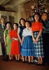 Asian Family Group, Formal Dress, Men, Women, 1950s