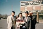 Men, Woman, standing, Dodge Plymouth car dealer, 1940s, PORV31P01_04