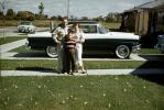 Ford Fairlane, Man, Woman, Son, Cars, 1950s, PORV31P02_17