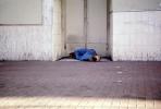 Tenderloin, Homeless, Man Sleeping in a Doorway, Drunken, Drunkard, POUV01P02_10B