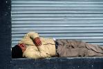 Tenderloin, Homeless Man Sleeping, sidewalk, POUV01P02_18