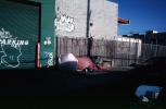 Squatter Encampment, Homeless Encampment, shantytown, tents, shelter, POUV01P09_03