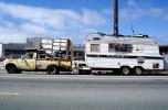 Trailer, Home, Pickup Truck, San Francsico, Potrero Hill