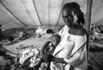 Mother and Her Starving Child, Tuberculosis, Refugee Camp, near the Ethiopia Somalia border, African Diaspora, Somalia