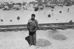 Begging Man, male, railroad tracks, Cuzco