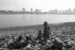 Girl Picking Trash, Fort Beach, Khroorow Baug, Mumbai, POVPCD3306_040
