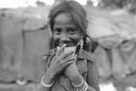 Girl smiles, smiling, shanty town, slum, Mumbai, India, POVPCD3306_093