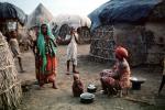 roundhouse, huts, Buddha Baby, Refugee Camp, near the Kenya Somalia border, African Diaspora, Somalia, POVV01P04_12