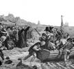 Departure of the Pilgrim Fathers from Delftshaven for New England, Leaving Plymouth, England, September 1620, PRAV01P02_02