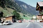 Halt, building, hut, border crossing gate, mountains, alps, Austria, 1970, 1970s