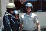 Motorcycle cops, smiling, friendly, CHP, PRLV01P01_02