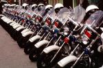 SFPD, Line of Parked Police Motorcycles, PRLV02P06_06
