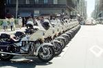 SFPD, Line of Parked Police Motorcycles, PRLV02P06_13