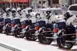 SFPD, Line of Parked Police Motorcycles, PRLV02P07_01