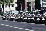 SFPD, Line of Parked Police Motorcycles, PRLV02P07_03